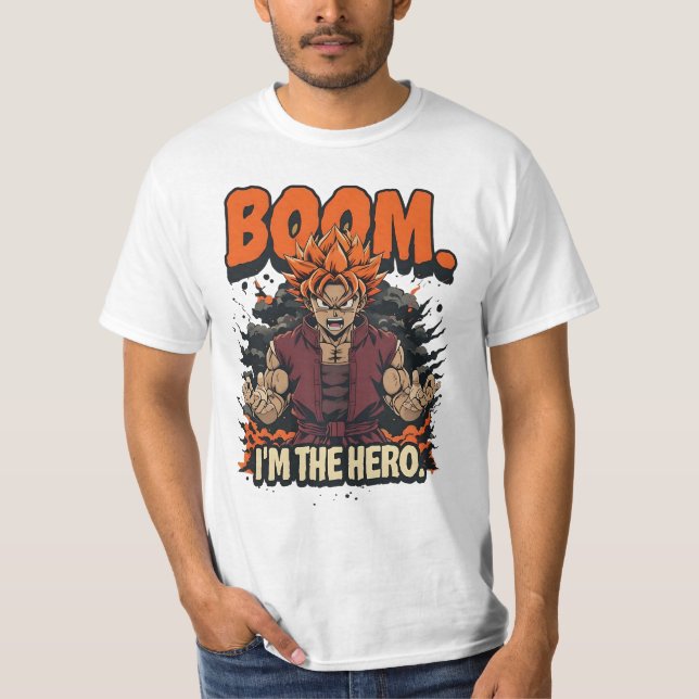T-shirt Boom Je suis le héros (Devant)
