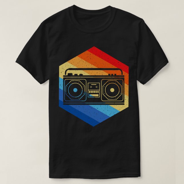 T-shirt BoomBox rétro (Design devant)