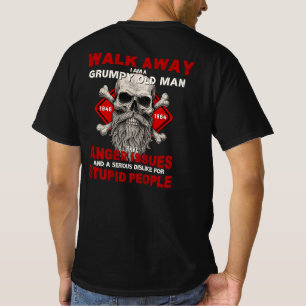 T-shirt Boomer EST 1958 Walk Away I'm A Grumpy Old Man