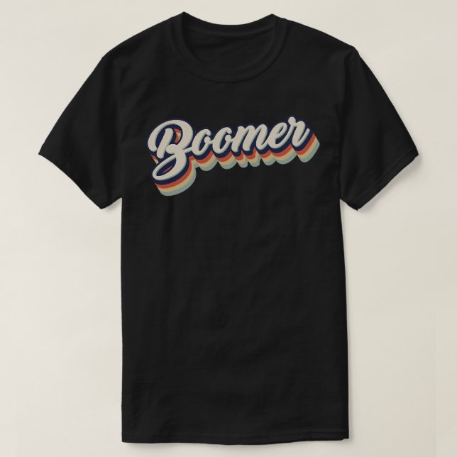 T-shirt Boomer Vintage rétro (Design devant)