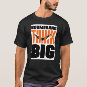 T-shirt Boomerang Pensez Grand Sports de Lancer de Boomera