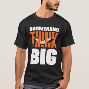 T-shirt Boomerang Pensez Grand Sports de Lancer de Boomera