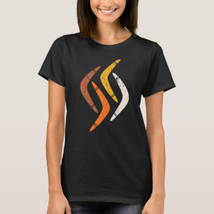 T-shirt Boomerangs rétro lancer sport Boomera australienne