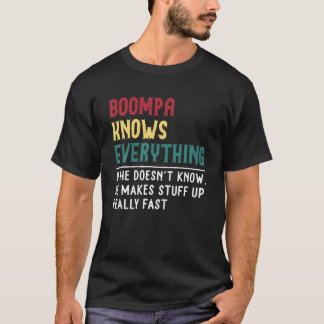 T-shirt Boompa Sait Tout Fête des pères Pour Funny Grand