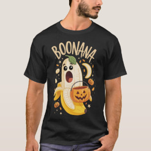 T-shirt Boonana Cute Ghost Nana Halloween Costume Hommes F
