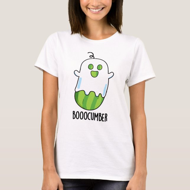 T-shirt Booocumber Funky Ghost Concomber Pun (Devant)