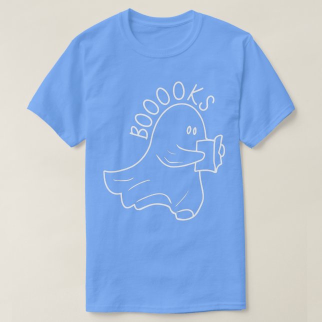 T-shirt Boooks Funny Halloween Teacher Book Library (Design devant)