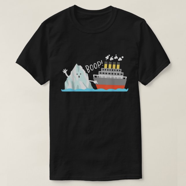 T-shirt Boop Iceberg Titanic Funny History Meme (Design devant)
