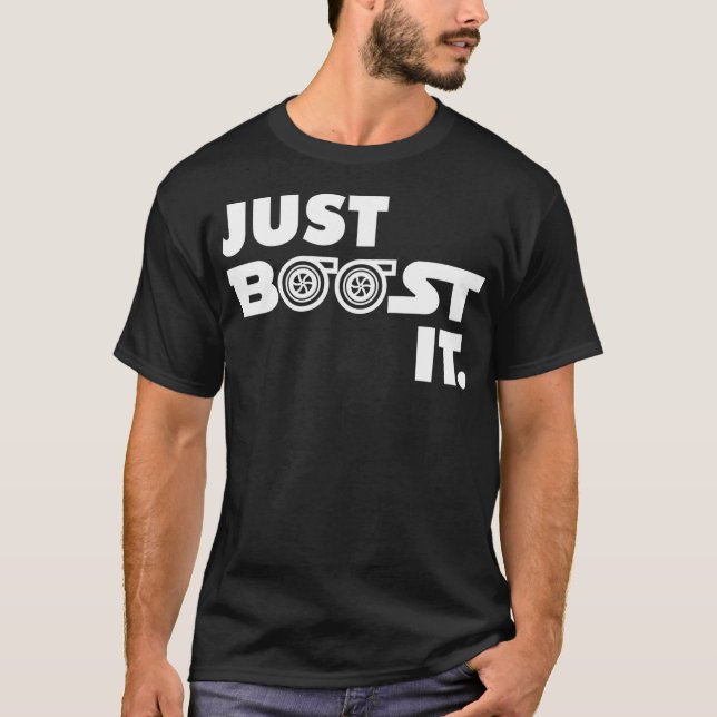 T-shirt Boost it Turbo et Turbocompresseur Moteur et (Devant)