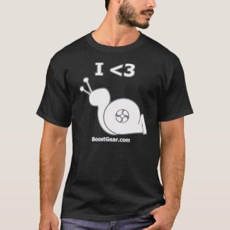 T-shirt BoostGear - escargot de Turbo de coeur d'I