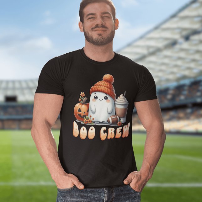 T-shirt Boot Crew mignon Football Fantôme Drôle Halloween (Créateur téléchargé)