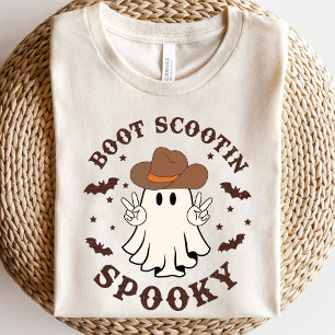 T-shirt Boot Scootin Éffrayant Western Ghost Halloween