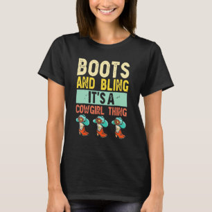T-shirt Bootes et c'est une chose de cowgirl Chapeau de Ro