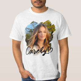 T-shirt Bootleg I Love My Hot Girlfriend Heart GF 3WH1