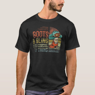 T-shirt Boots And Bling It's A Cowgirl Thing Rodeo Casquet