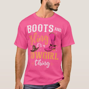 T-shirt Boots Bling C'Est Une Chose De Femme Occidentale