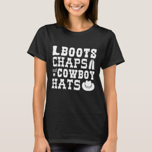 T-shirt Boots Chaps Et Cowboy Casquettes