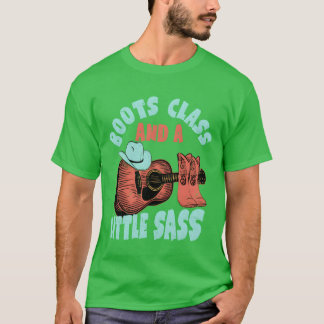 T-shirt Boots, Classe Et Un Petit Sass Western Country Mu