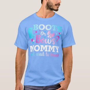 T-shirt Boots ou Bows maman Genre Reveillez Baby shower An