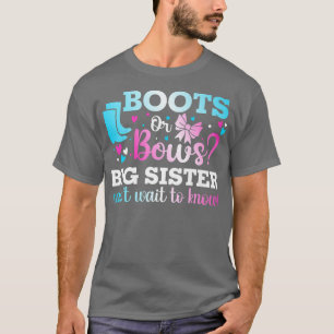 T-shirt Boots ou noeuds révélation du sexe de la grande sœ