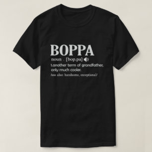 T-shirt Boppa Définition Drôle Signification Cool Grandpa 