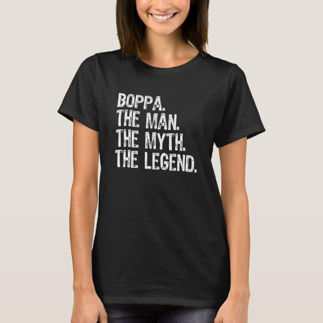 T-shirt Boppa L'Homme Le Mythe La Légende Drôle Cool (Devant)