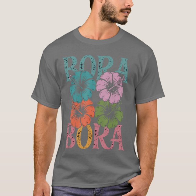 T-shirt Bora Bora Beach Souvenirs Plage tropicale Vacances (Devant)