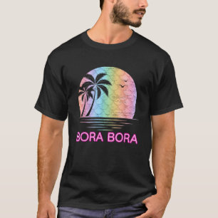 T-shirt Bora Bora Mermaid Vacances Plage Île Famille Gro