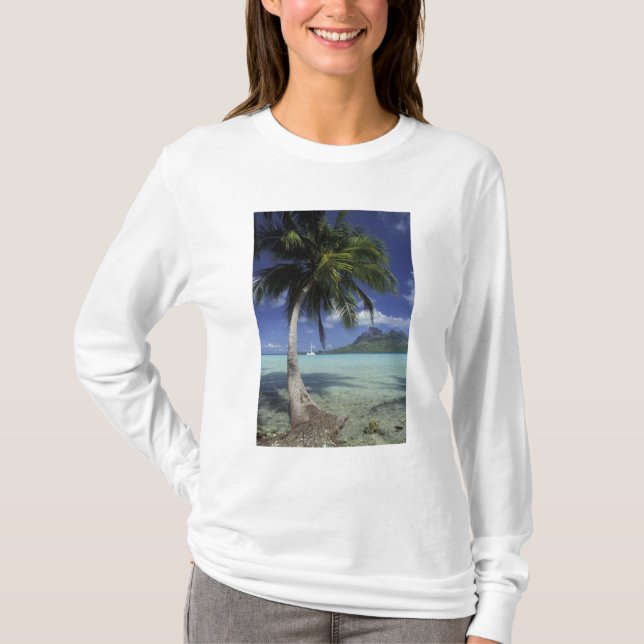 T-shirt Bora Bora, Polynésie française Mt Otemanu vu (Devant)