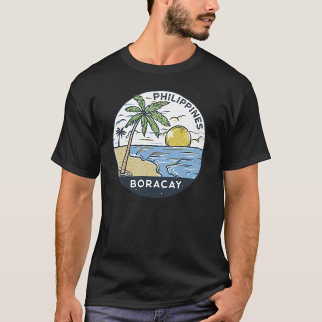T-shirt Boracay Philippines Vintage (Devant)