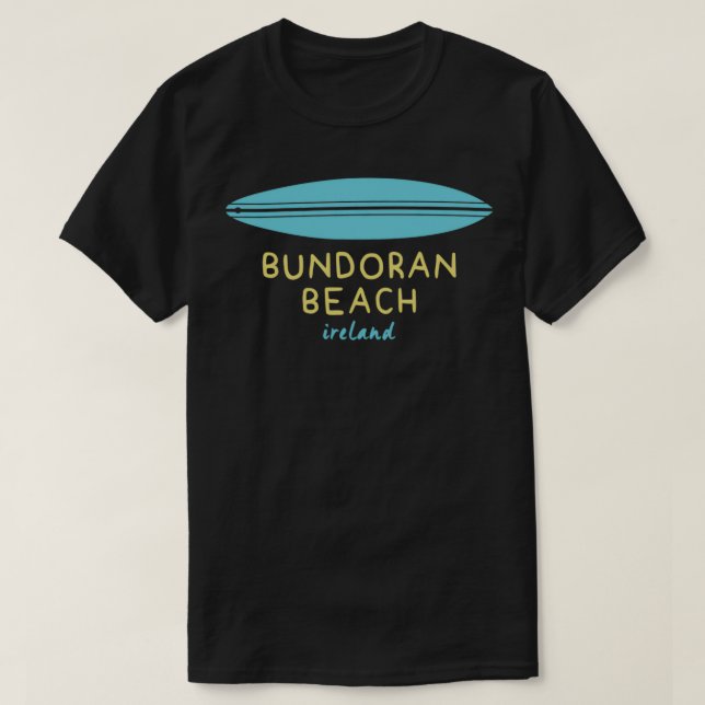 T-SHIRT BORD DE LA PLAGE DE BUNDORAN IRLANDE (Design devant)