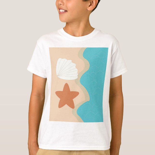 T-shirt Bord de mer (Devant)