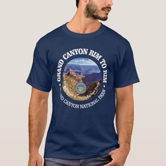 T-shirt Bord du Grand Canyon à la ceinture (rd) (Devant)
