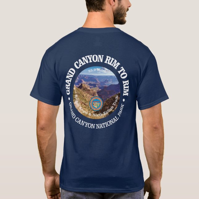 T-shirt Bord du Grand Canyon à la ceinture (rd) (Dos)