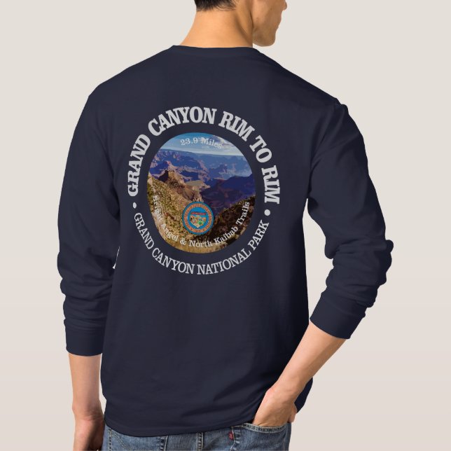 T-shirt Bord du Grand Canyon à la ceinture (rd) (Dos)