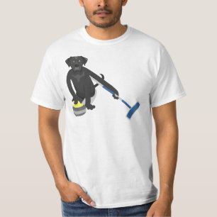 T-shirt Bordage noir de labrador retriever