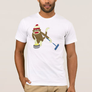 T-shirt Bordage olympique de singe de chaussette