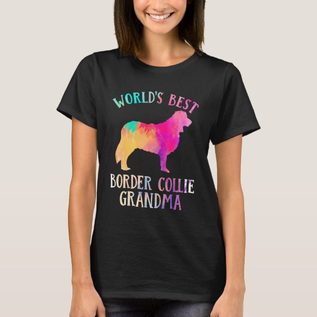 T-shirt Border Collie Dog  Worldu2019s Best Border Collie  (Devant)