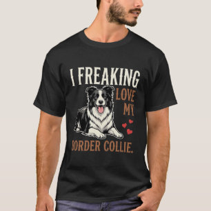 T-shirt Border Collie drôle d'amour de chien