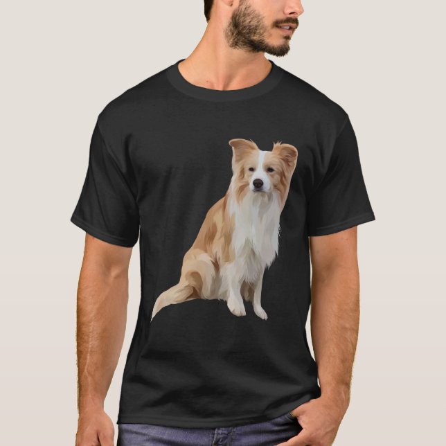 T-shirt Border Collie Red (Devant)