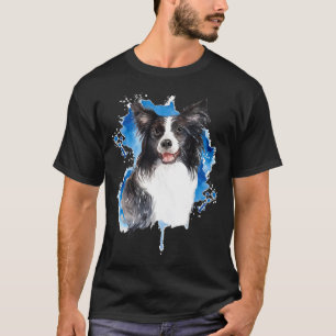 T-shirt Bordure Collie Amoureux des chiens coloré