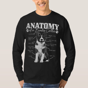 T-shirt Bordure Collie Anatomie Funny mignon Chien Bordure