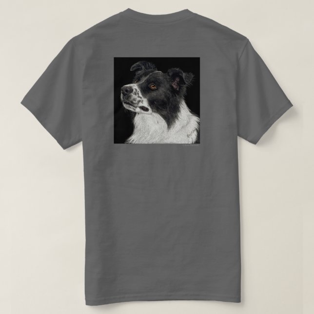T-shirt Bordure Collie - "Ben" 2 (Design dos)
