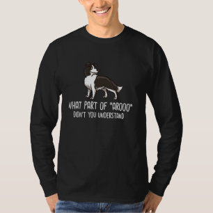 T-shirt Bordure Collie Chien Chien Chien Chiens Chiens Pup