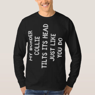 T-shirt Bordure Collie Funny Chien Amant Cadeau Femme mign