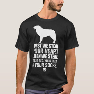 T-shirt Bordure Collie Voler votre coeur Voler votre canap