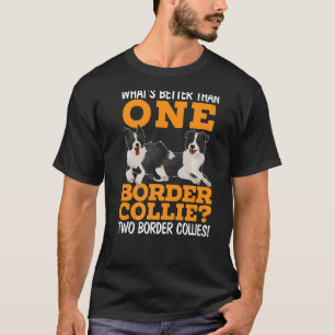 T-shirt Bordure Collie Whisperer Chien Chien Chien Chien P