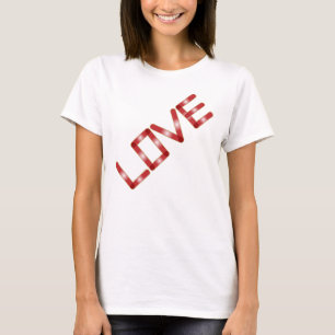 T-shirt Bordure de Parties scintillant d'or rouge blanc br