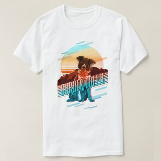 T-shirt Bordure graphique rétro Collie Multi-Color ID754