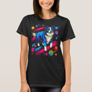 T-shirt Bordure spatiale Collie Chien